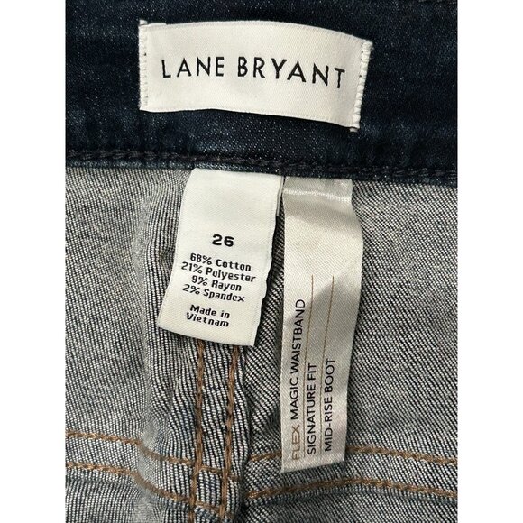 Lane Bryant NEW Womens Plus Size 26 Signature Fit Wide Boot Jeans - Picture 5 of 8